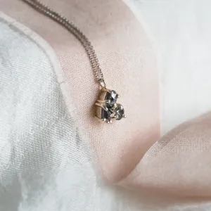 Cluster neklace with tree salt and pepper diamonds ASTRO Thumbnail