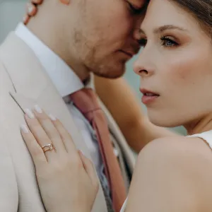 Gold branch ring with salt and pepper diamond ROWYN Thumbnail