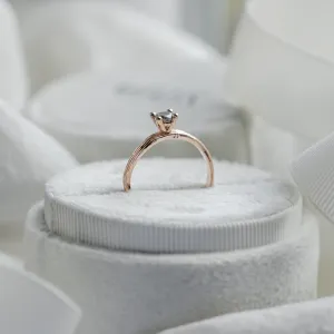 Gold branch ring with salt and pepper diamond ROWYN Thumbnail
