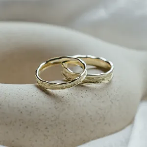 Wedding bands with natural surface NATURA Thumbnail