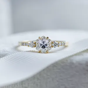 Elegant wedding set with moissanites HARPER Thumbnail