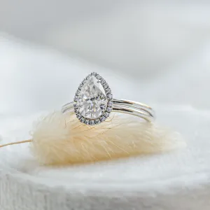 Luxury engagement set with moissanites KIMBER Thumbnail