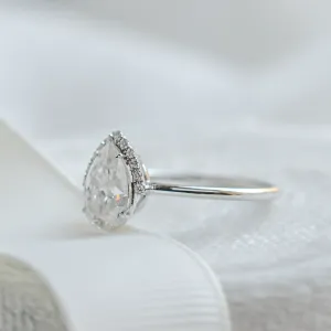 Luxury engagement set with moissanites KIMBER Thumbnail