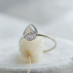 Luxury engagement set with moissanites KIMBER Thumbnail