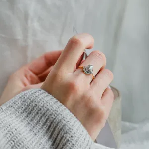 Engagement set with salt and pepper diamonds BRIGHTON Thumbnail