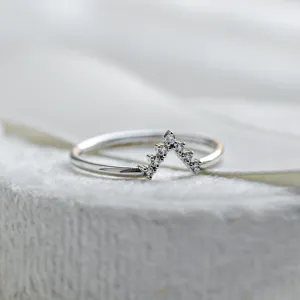 Diamond curved wedding ring REGGIANA Thumbnail