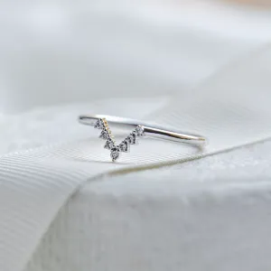 Diamond curved wedding ring REGGIANA Thumbnail