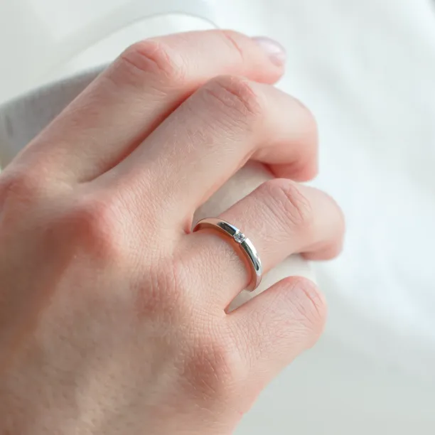 Engagement ring with diamond ROVIK Image