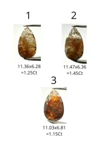 Ring with big salt and pepper diamond FLAVIA Thumbnail