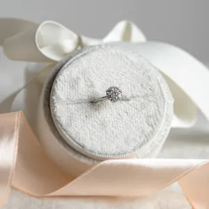 Luxury engagement ring full of moissanites CECILIA Thumbnail