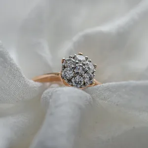 Luxury engagement ring full of moissanites CECILIA Thumbnail