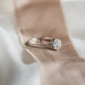 Luxury engagement ring full of moissanites CECILIA Thumbnail