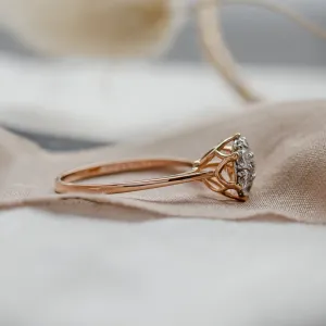 Luxury engagement ring full of moissanites CECILIA Thumbnail
