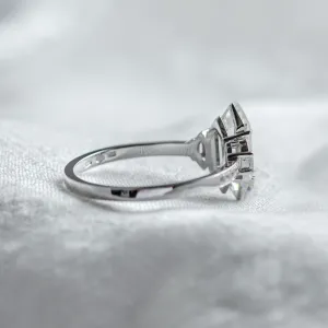Luxury engagement ring with hexagon moissanite KENT Thumbnail