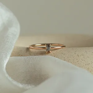 Minimalist engagement salt'n'pepper diamond ring  RETTI Thumbnail