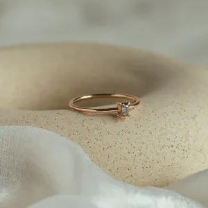 Minimalist engagement salt'n'pepper diamond ring  RETTI Thumbnail