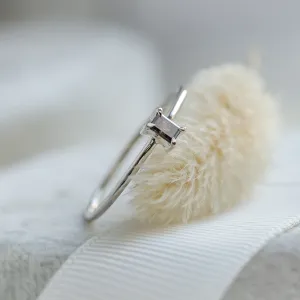 Minimalist engagement salt'n'pepper diamond ring  RETTI Thumbnail