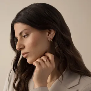 Luxury salt and pepper diamonds earrings LAVAS Thumbnail