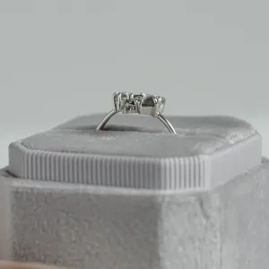 Statement cluster ring with salt and pepper diamonds TASHA Thumbnail
