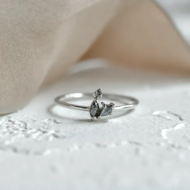 Original ring in cluster style with galaxy diamonds TAYA Image