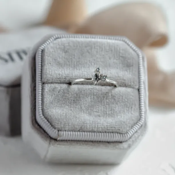 Original ring in cluster style with galaxy diamonds TAYA Image