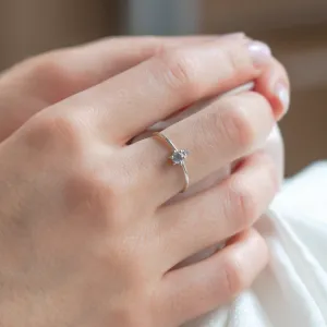 Decent cluster ring with salt and pepper diamonds ORESTE Thumbnail