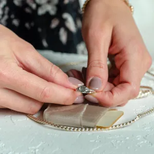 Unusual engagement ring with salt'n'pepper diamonds AURELIO Thumbnail
