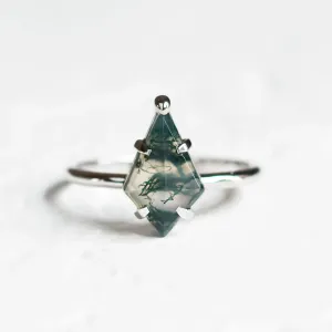Ring with kite moss agate SAMUEL Thumbnail