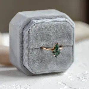 Ring with kite moss agate SAMUEL Thumbnail