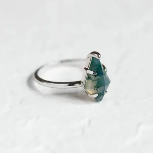 Ring with kite moss agate SAMUEL Thumbnail