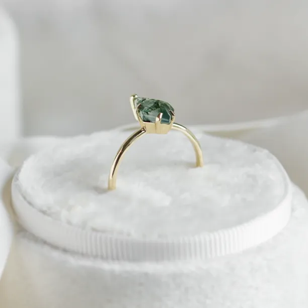 Ring with kite moss agate SAMUEL Image