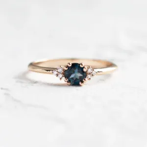 Engagement ring with topaz and diamonds MONELAND