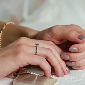 Engagement salt'n'pepper diamond ring CARMIA Thumbnail