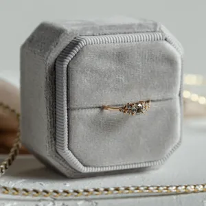 Elegant engagement ring with salt and pepper diamond ANGELA Thumbnail