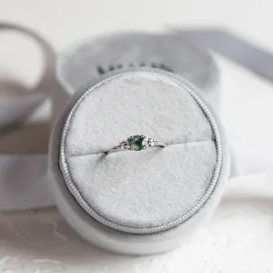 Gold moss agate ring with diamonds EDDIE Thumbnail