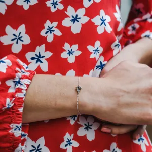 Gold bracelet with kite rutilated quartz POLLIS Thumbnail