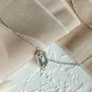 Minimalist bracelet with oval rutilated quartz POLLINA Thumbnail