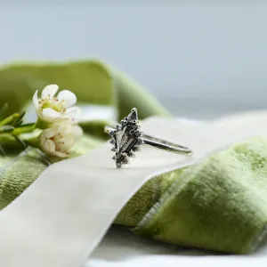 Original ring with salt'n'pepper diamond DOME Thumbnail