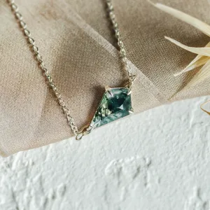 Gold bracelet with moss agate TELERI Thumbnail