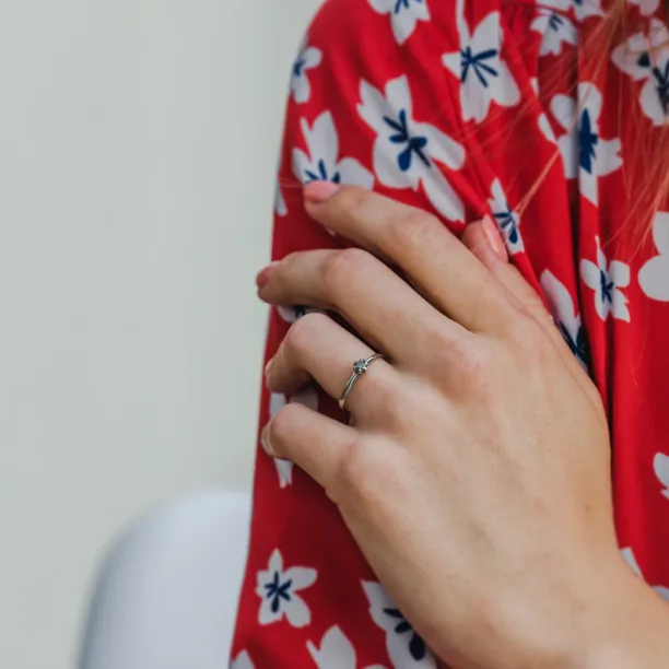 Soliter engagement ring with salt'n'pepper diamond GOTTARDO Image