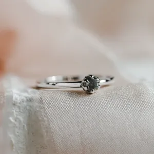 Soliter engagement ring with salt'n'pepper diamond GOTTARDO Thumbnail