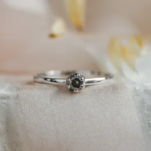 Soliter engagement ring with salt'n'pepper diamond GOTTARDO Thumbnail