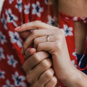 Soliter engagement ring with salt'n'pepper diamond GOTTARDO Thumbnail