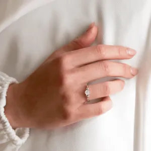 Unusual engagement ring with lab-grown diamond RISTO Thumbnail