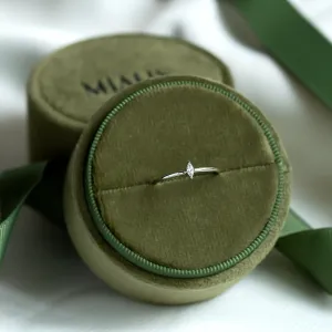 Minimalist engagement ring with marquise diamond ANTOINETTA Thumbnail