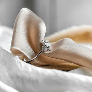 Unusual gold ring with salt'n'pepper diamonds ORION Thumbnail