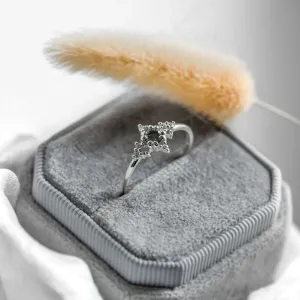 Unusual gold ring with salt'n'pepper diamonds ORION Thumbnail