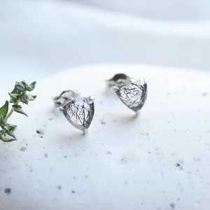 Gold rutilated quartz earrings TRIADA Thumbnail