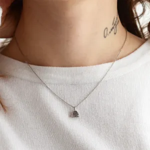 Minimalist rutilated quartz necklace TRIANGLE Thumbnail