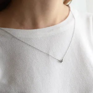 Gold cluster salt'n'pepper diamond necklace CLARISA Thumbnail